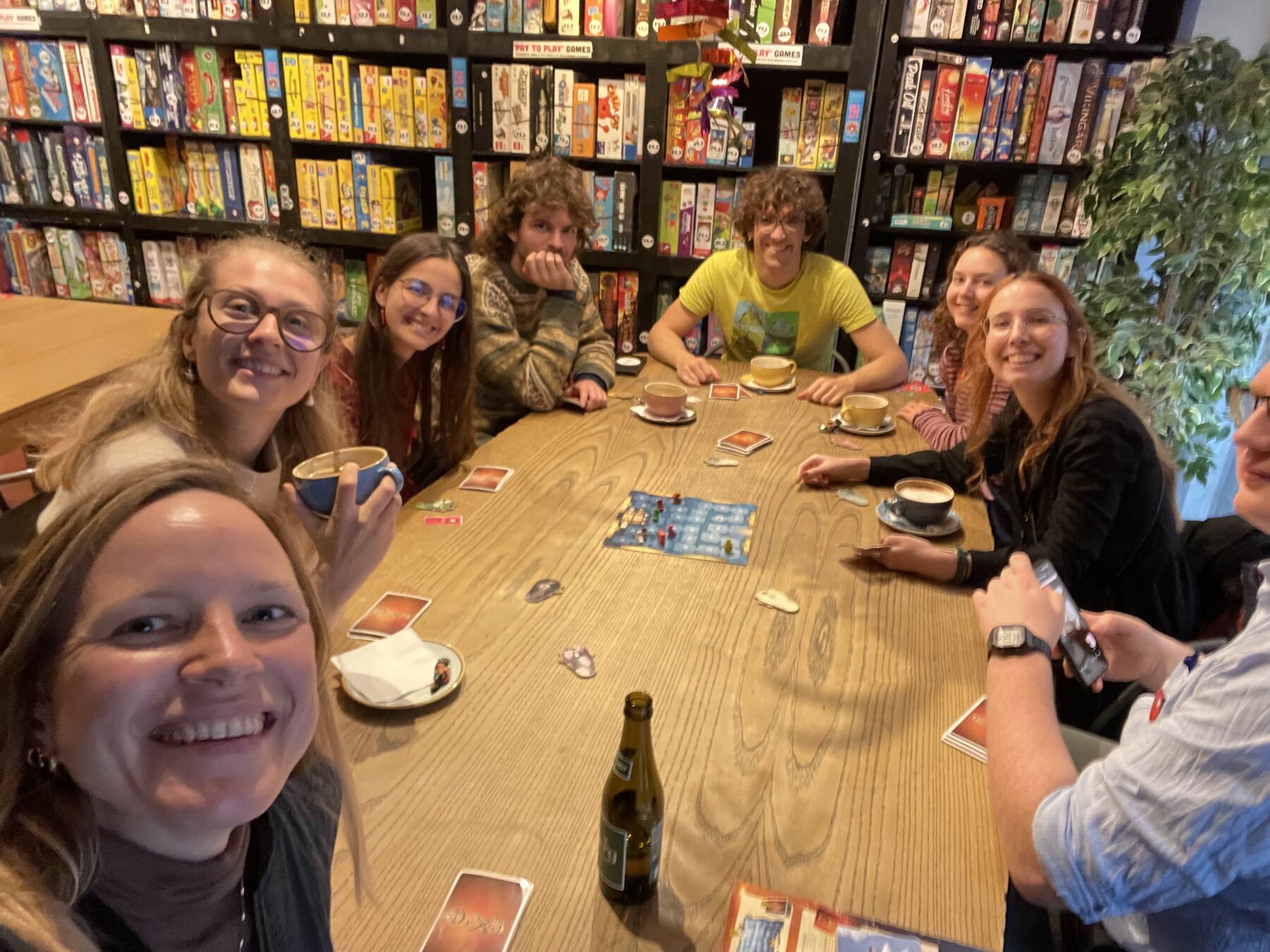 AlberdiLab members playing a board game together in Copenhagen